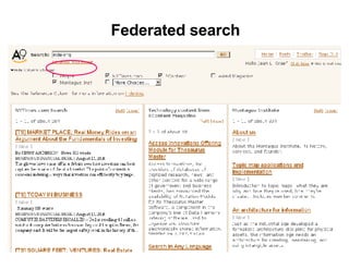 Federated search 