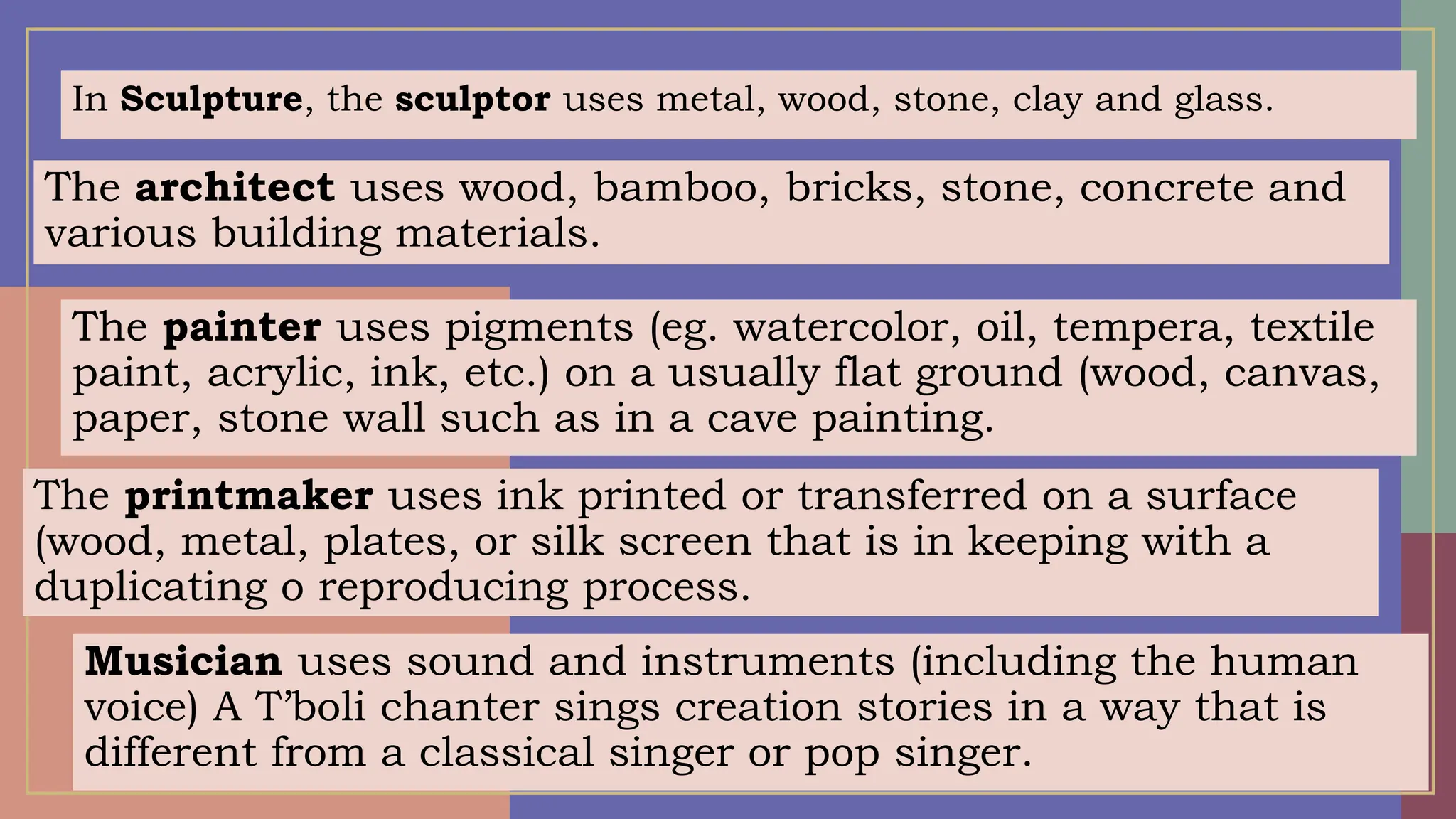 Statue Material Examples Local Materials Use In Arts.pptx