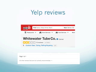 Yelp reviews
 