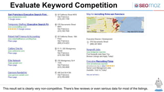 Evaluate Keyword Competition
This result set is clearly very non-competitive. There’s few reviews or even serious data for...