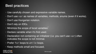 Local variable type inference - Will it compile? | PPT