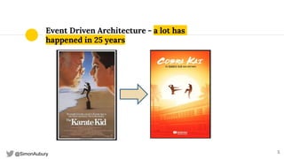 @SimonAubury
Event Driven Architecture - a lot has
happened in 25 years
5
 