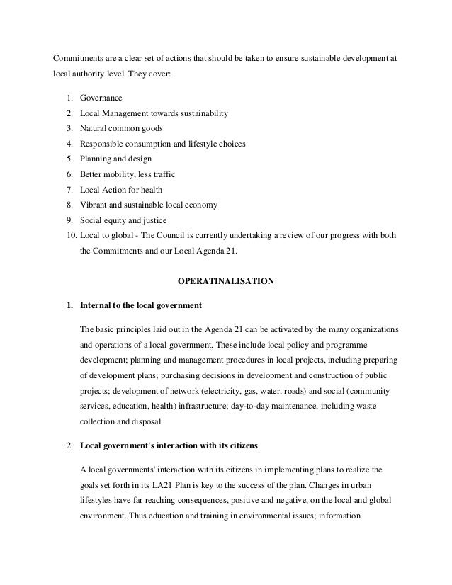 Local Agenda 21