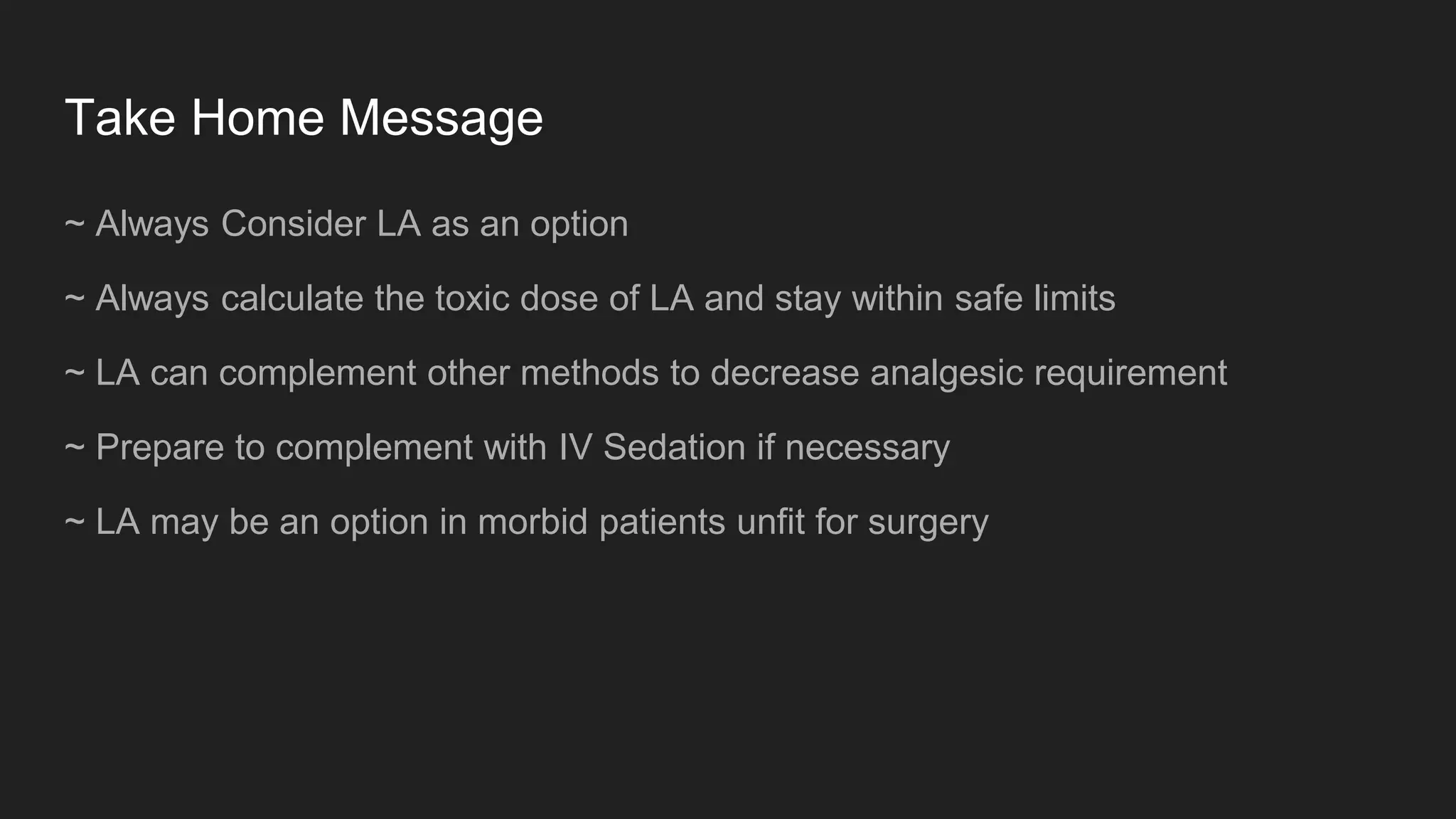 Local anaesthesia for surgical procedures | PPTX