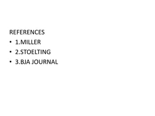 REFERENCES
• 1.MILLER
• 2.STOELTING
• 3.BJA JOURNAL
 