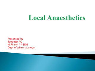 Presented by
Sandeep AC
M.Pharm 1st SEM
Dept of pharmacology
 