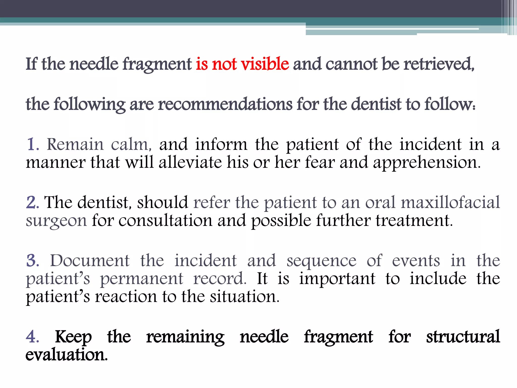 Local and systemic complications of local anesthesia | PPTX