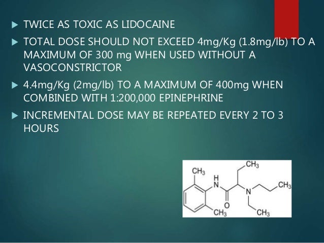 lidocaine 4mg/kg