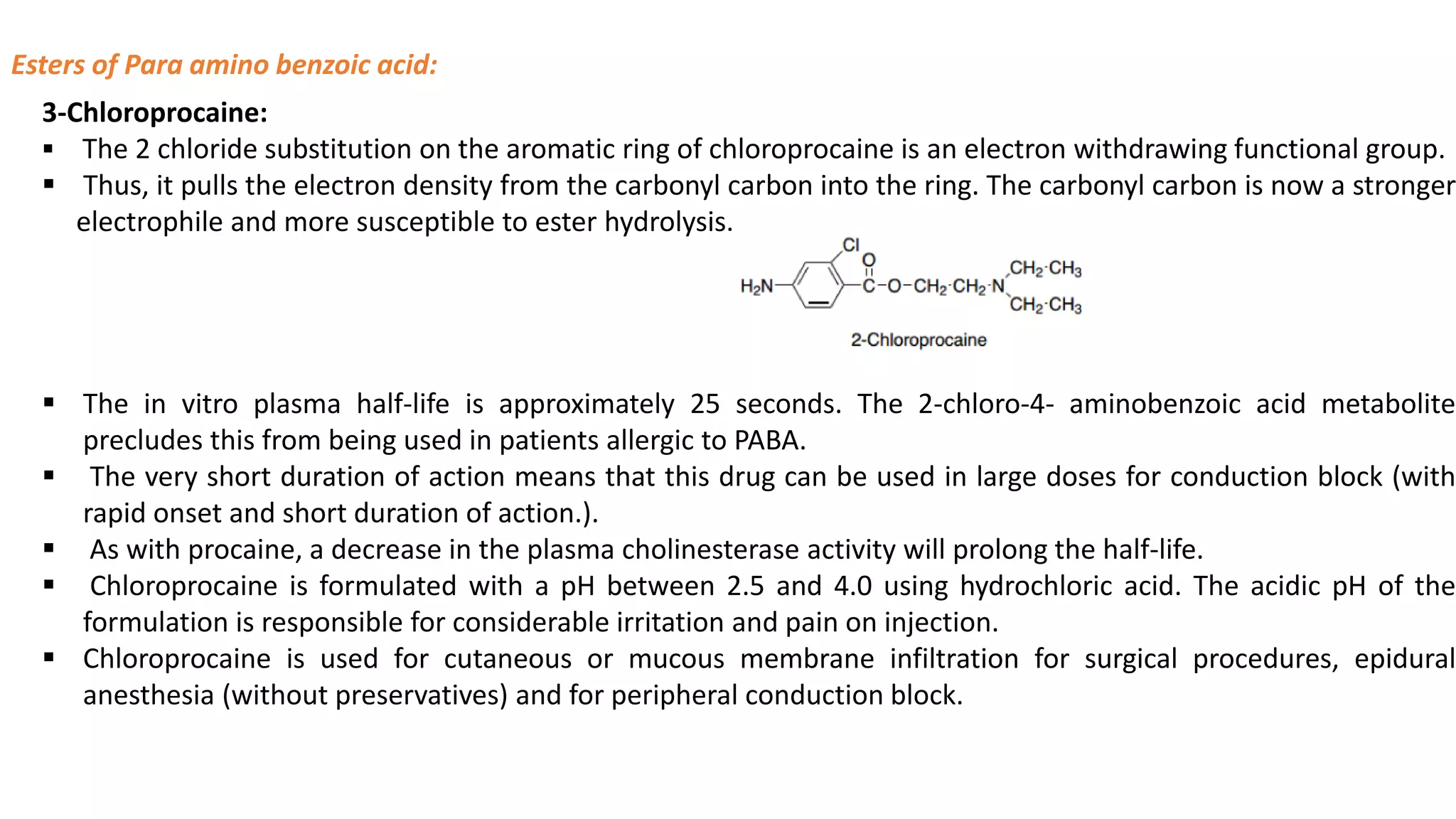 local anesthetics / Medicinal Chemistry | PDF