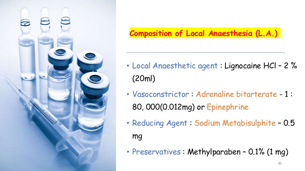 Local anesthesia and Local Anesthetic Agents