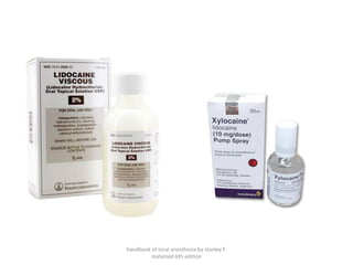 handbook of local anesthesia by stanley F.
malamed 6th edition
 