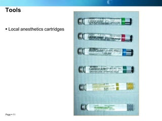 Tools


 Local anesthetics cartridges




Page  11
 