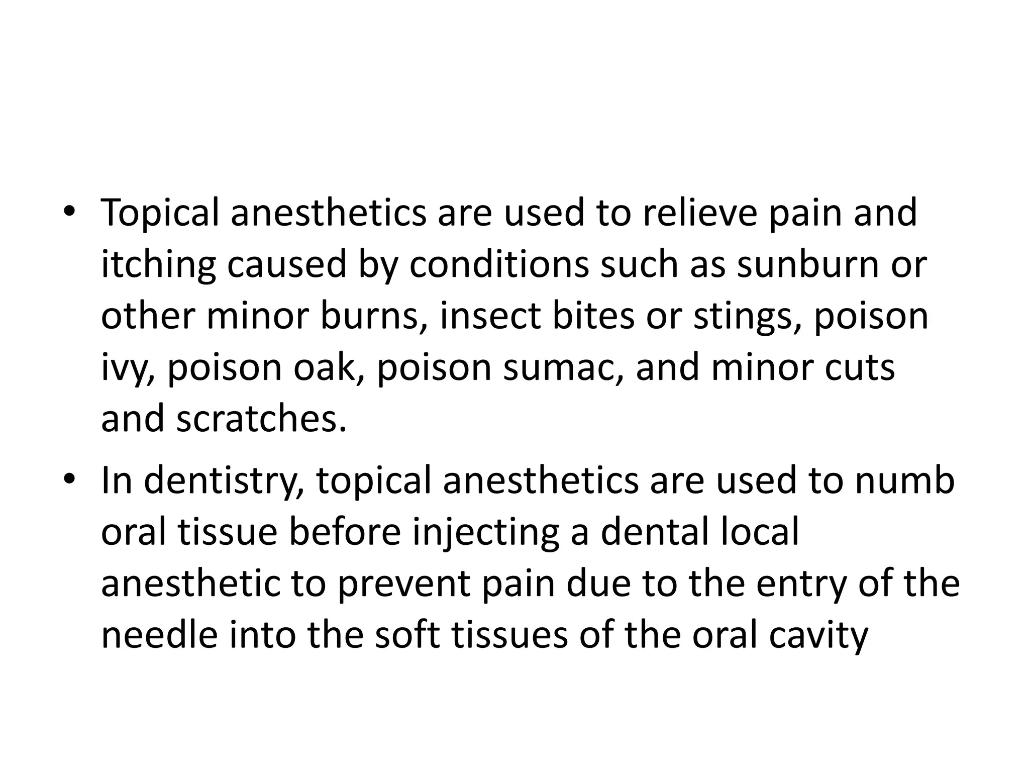 Local anesthetic