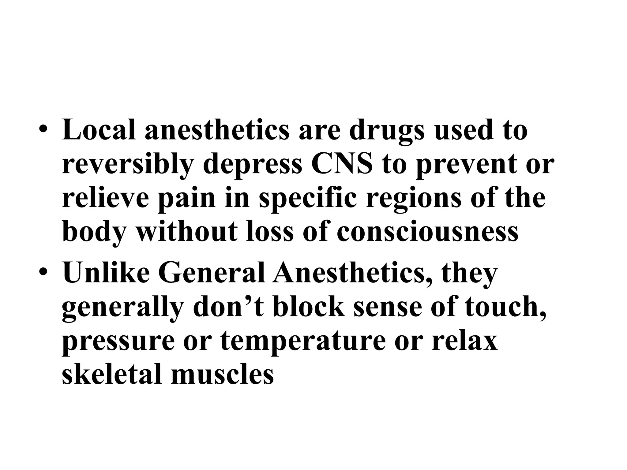 Local anesthetic