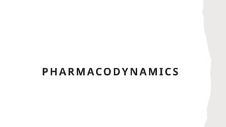 PHARMACODYNAMICS
 