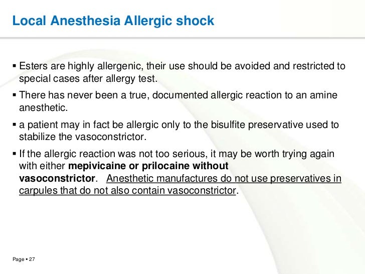 Local anesthetics agents