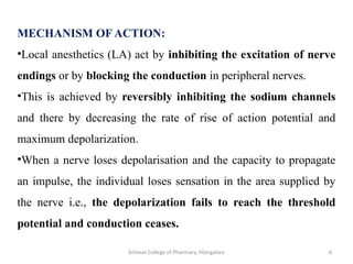 Local Effect Is Pharmacology of Local Anesthetics ppt presentation | PPTX