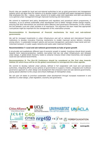 Sound rules are needed for local and sub-national authorities to set up good governance and management
systems which will ...