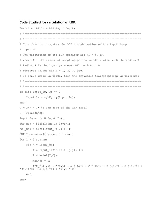 Local binary pattern | PDF