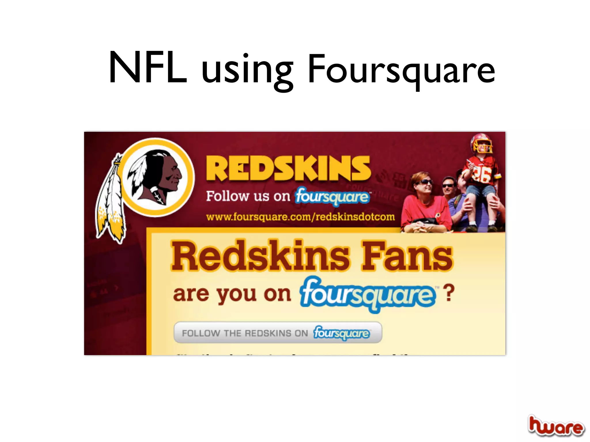 NFL using Foursquare
 