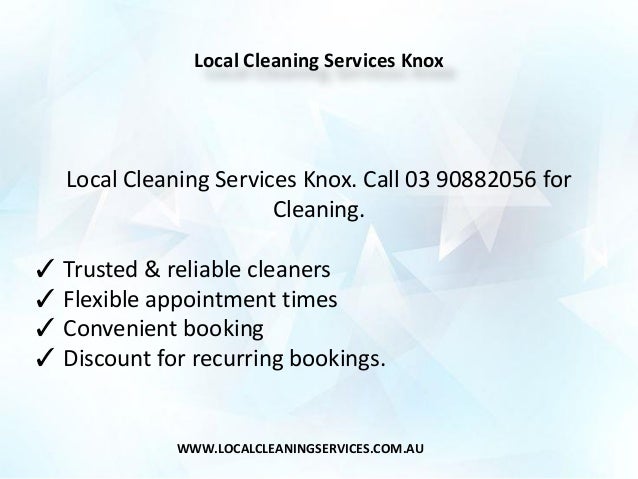 local cleaning services