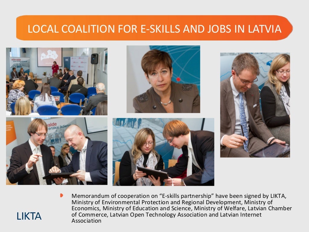 Local coalition for eskills and jobs in Latvia