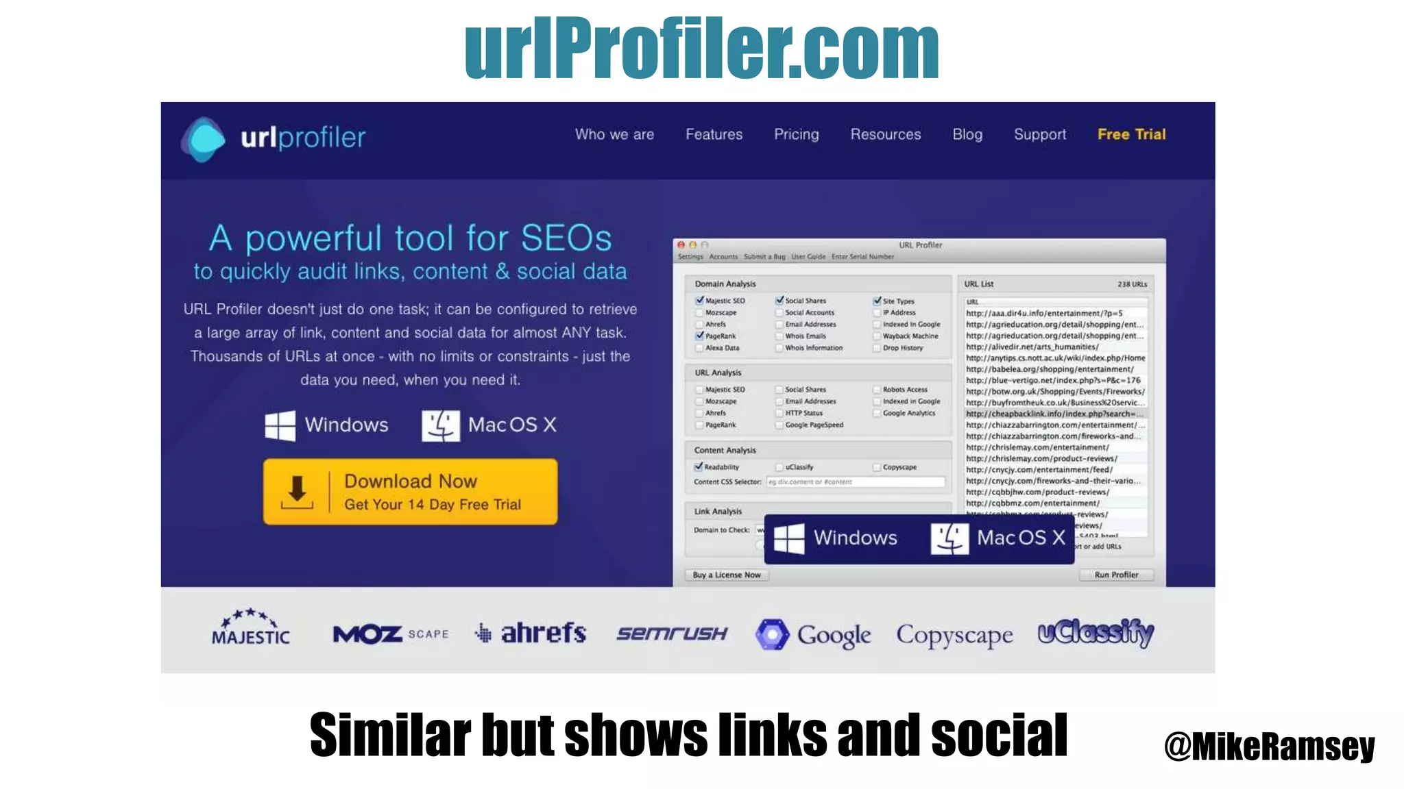urlProfiler.com
@MikeRamseySimilar but shows links and social
 