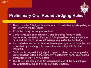 Local contest format and rules | PPT