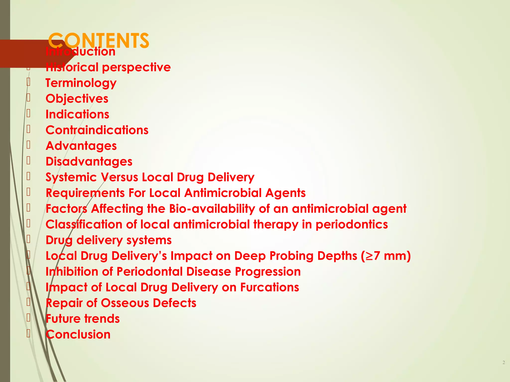 local drug delivery in periodontics | PPT
