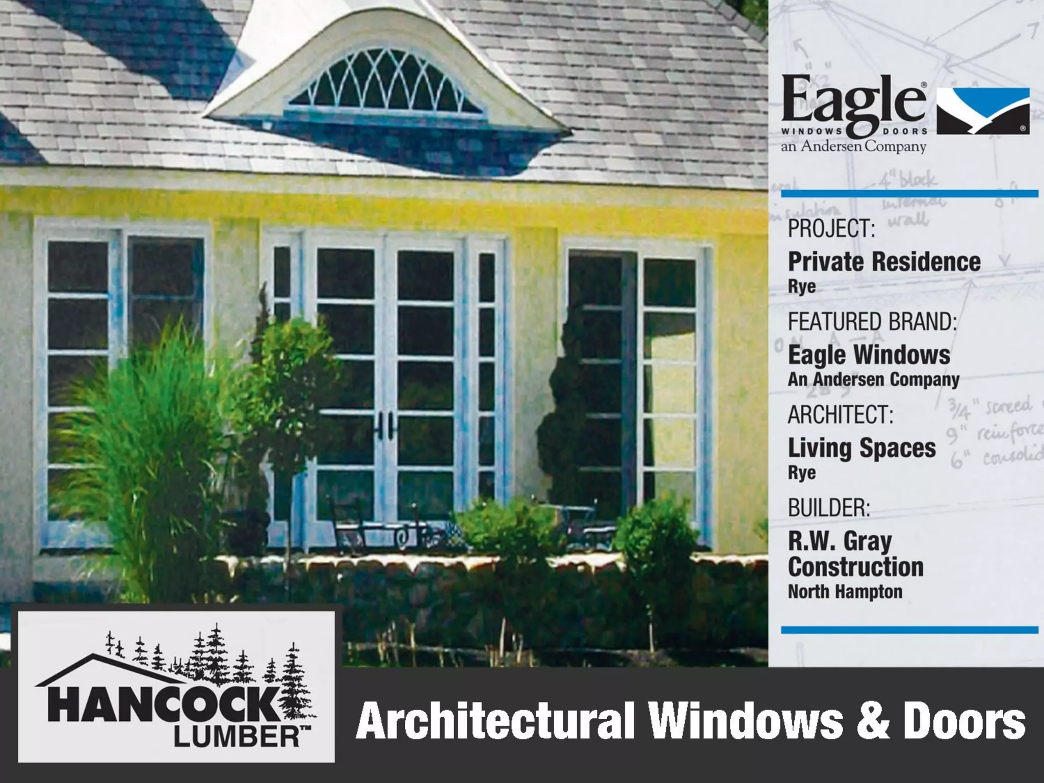 Picture of Hancock Lumber featuring local Eagle window & door projects | PPT
