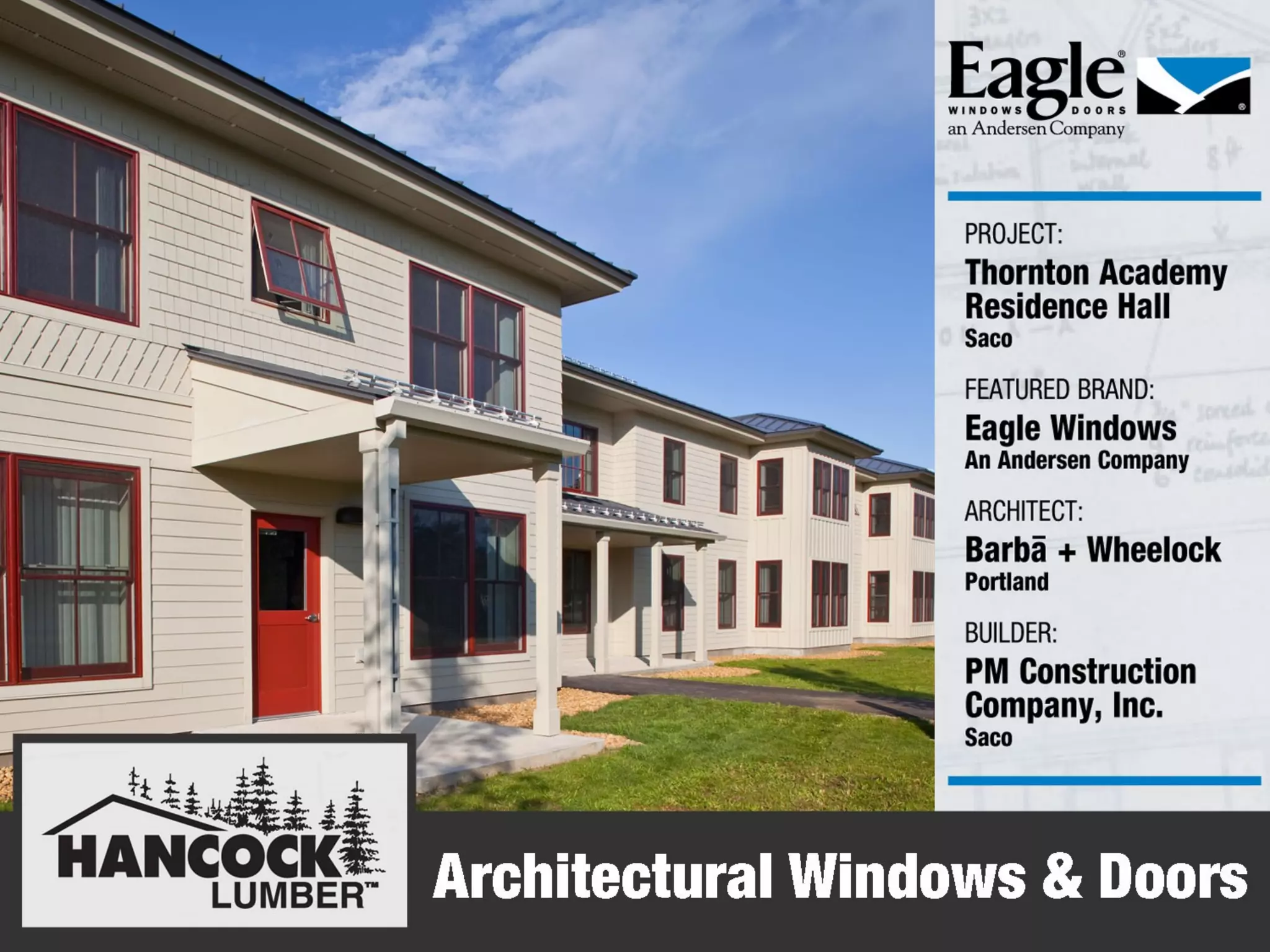 Hancock Lumber featuring local Eagle window & door projects | PPT