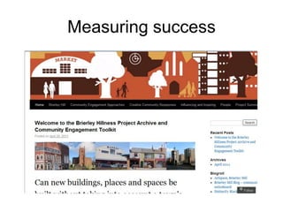 Measuring success
 