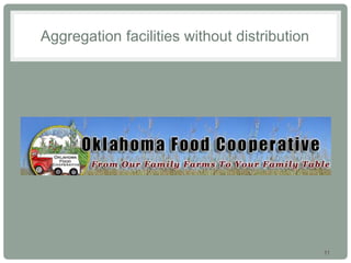 11
Aggregation facilities without distribution
 