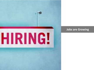 Jobs are Growing
 