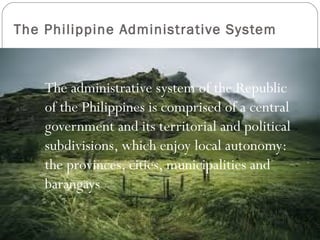 International organization participation 
The Philippines is a founding and active member 
of the UN since its inception on October 24, 
1945 and is a founding member of the ASEAN. 
 