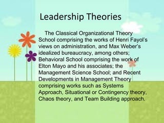 1. People – it is based on the effectiveness of the 
people; it recognizes the value of people because 
people produce everything else. 
2. Self – change and improvement must begin with 
ones self. 
3. Style – participative styles of management create 
more innovation, initiative and commitment, but 
also more unpredictable behavior. 
4. Skills - skills such as delegation, communication, 
negotiation, and self-management are fundamental 
to high performance. 
 
