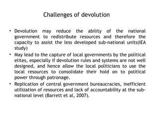 Comprehensive Overview of Decentralized Local Governance and Its Impact ...