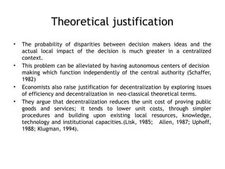 Comprehensive Overview of Decentralized Local Governance and Its Impact ...