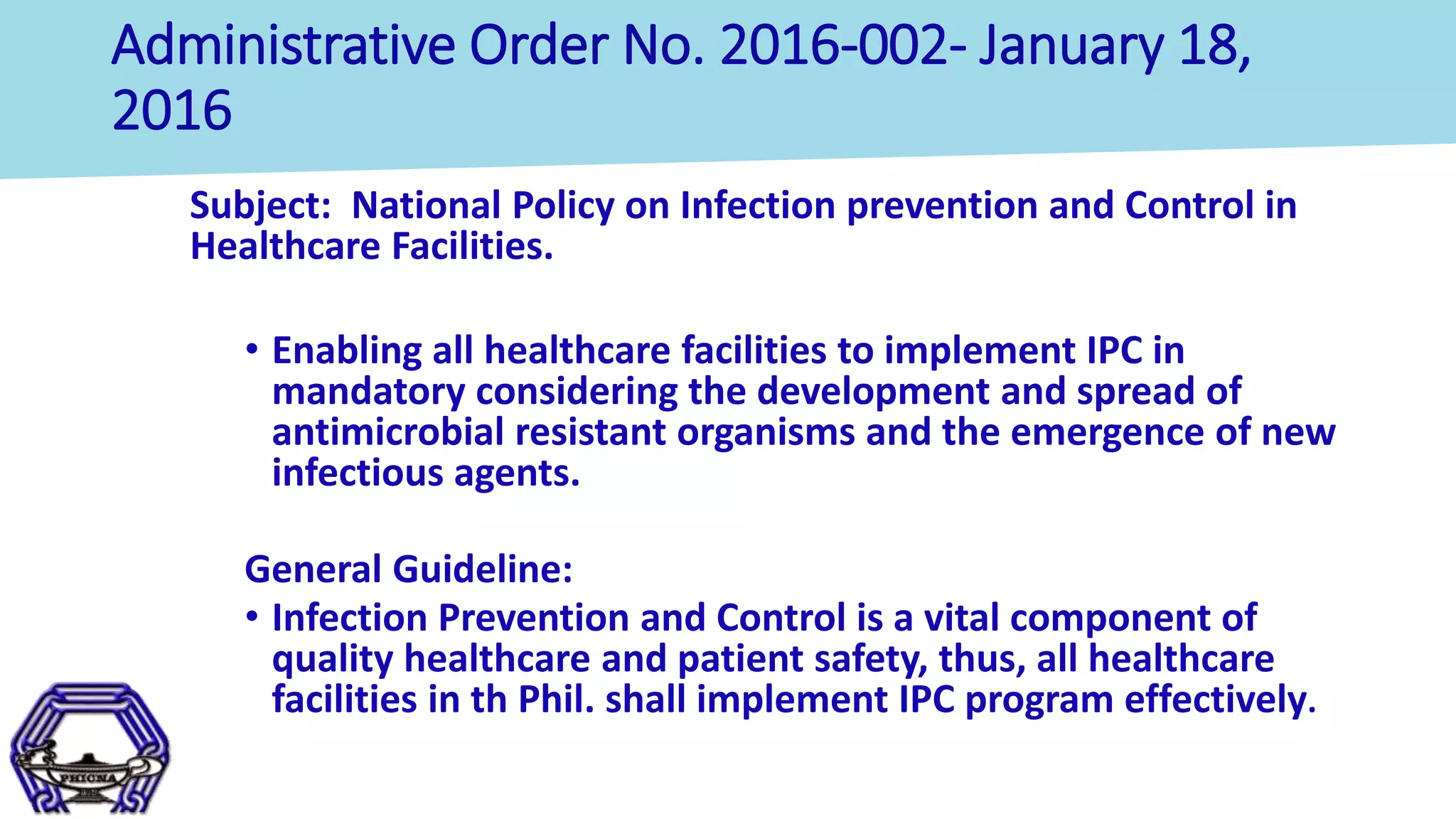 Local Guidelines in Infection Prevention and Control | PPTX ...