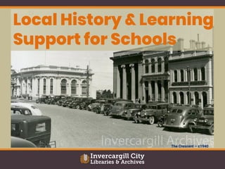 The Crescent – c1940
Local History & Learning
Support for Schools
 