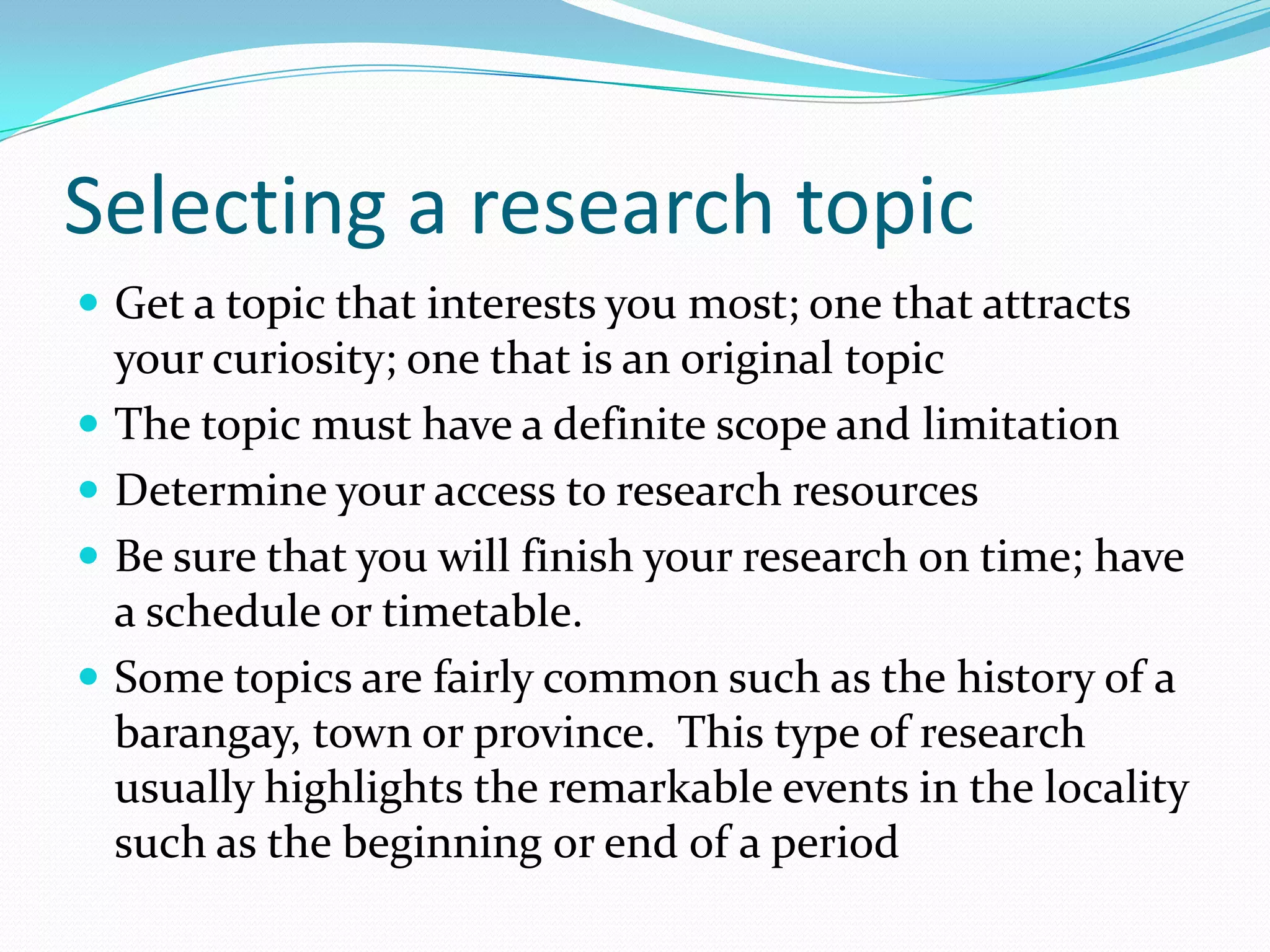 Local history research | PPTX