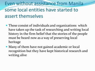 Local history research | PPTX