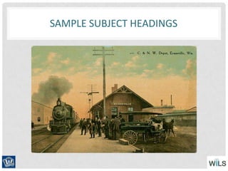 SAMPLE SUBJECT HEADINGS
 