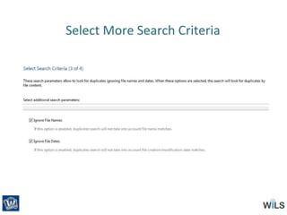 Select More Search Criteria
 
