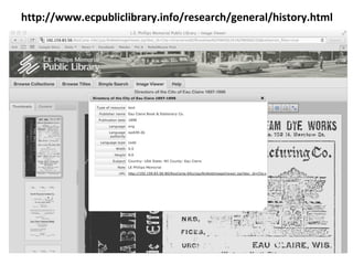 http://www.ecpubliclibrary.info/research/general/history.html
 
