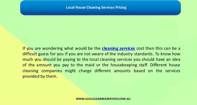 local house cleaning services pricing local home cleaning services