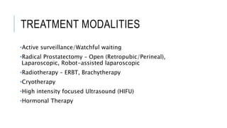 Locally Advanced Cap Localized & Locally Advanced Carcinoma Prostate | PPTX