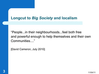 Localism Examples Localism regional studies presentation by James Derounian | PPT