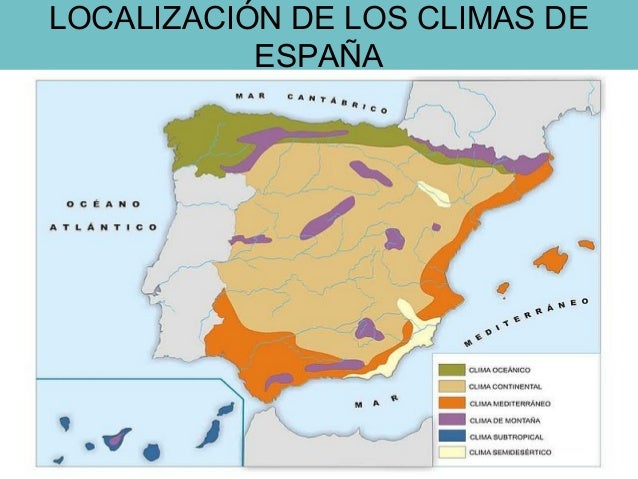 Resultado de imagen de climas de españa