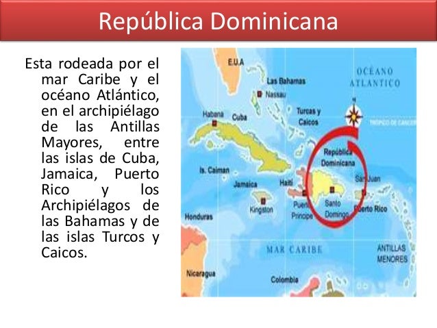 Localización y Tamaño de la República Dominicana